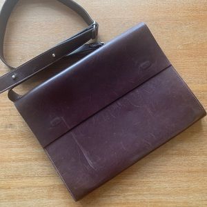 M0851 Genuine Leather Laptop Bag